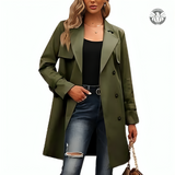 Ladies Green Trench Suit