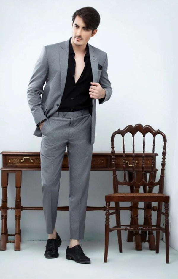 Elegant Classic Grey Suit