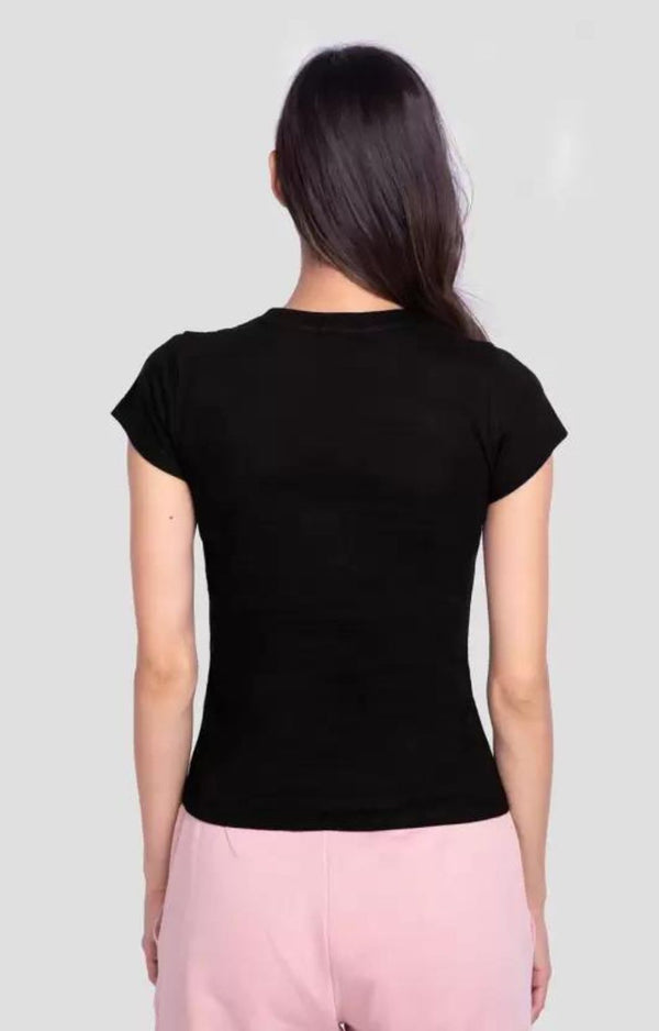 Women Black T Shirt