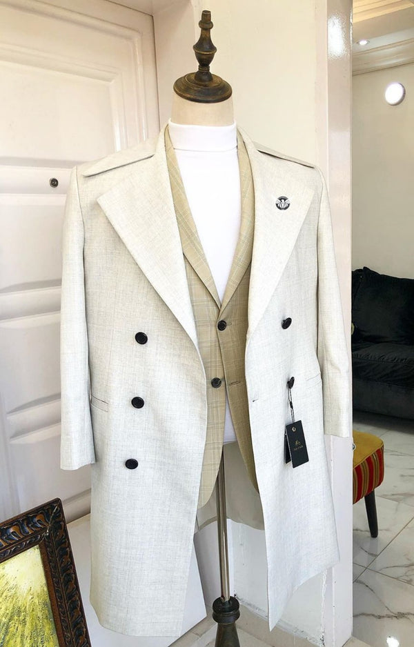 White Trench Suit