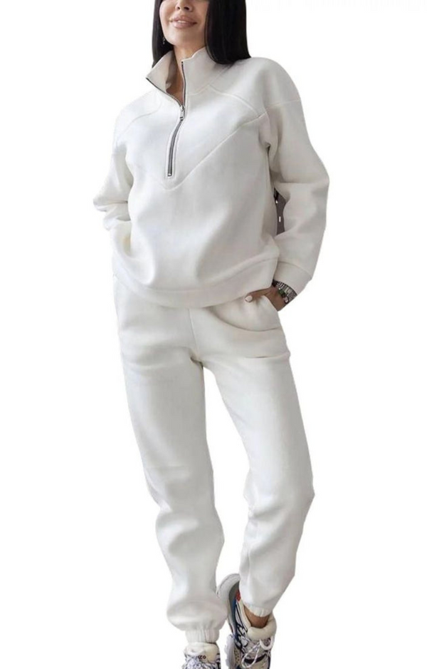 Ladies White Tracksuit